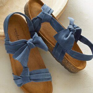 Sundance Tigerlily Sandals 110410 Leather Suede in Blue NWT $118+
